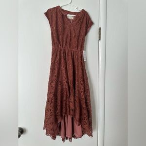 Joyfolie Hadley Dress in Teracotta size 7 Girls